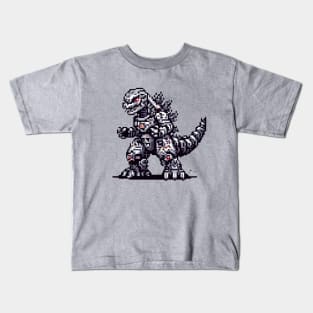 Pixel Mechagodzilla Mekagojira Ni Kids T-Shirt